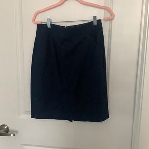 Navy pencil skirt with pockets